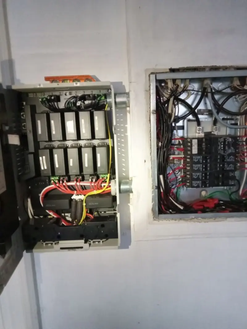 Electrical panel upgrade completed for Security Camera Wiring in Suncrest